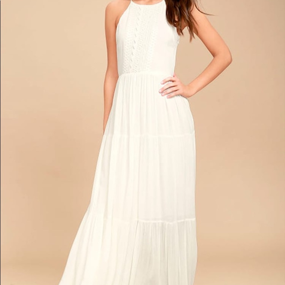 White maxi dress, only worn a couple of times!